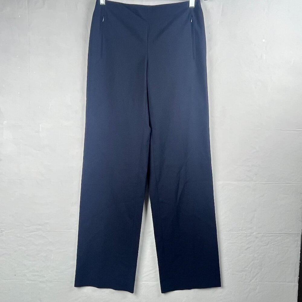 2/$30 Elie Tahari Navy Flat Front Pants 6